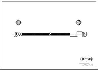 Fren Hortumu Arka Sağ veya Sol MAHER 04014  D35043810C 1426701 2S612282AF D35043810B