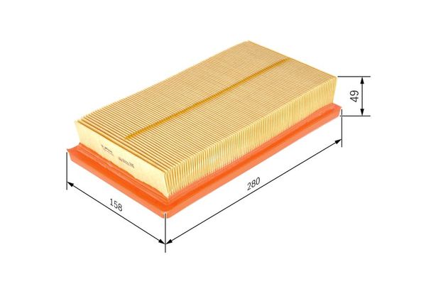 Hava Filtresi  Fiat Stilo (192)(2001->)  BOSCH 1 457 433 155