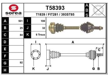 Aks Komple Ön Sol FIAT ORJINAL 46308079  46308079