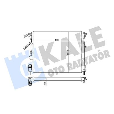 Su Radyatörü  Renault Kangoo (F/KC0)(06.1997->)  KALE 205600