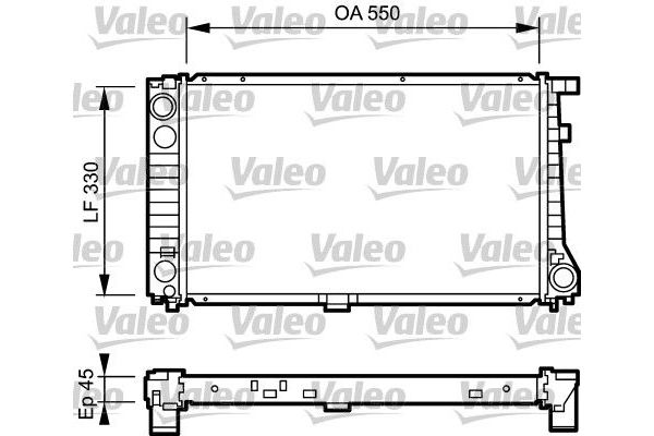 Su Radyatörü  BMW 3 Serisi Sedan (E36)(1990->)  VALEO 734289
