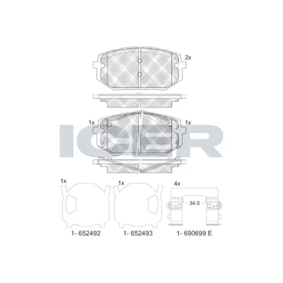 Fren Disk Balata Ön RECOVER 74463