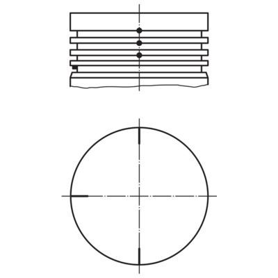 Piston (69.00MM-1.00)  MAHLE 022 04 02