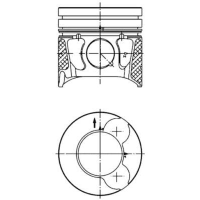 Piston (85.00MM-STD)   Peugeot 308 SW (05.2008->)  KONEKS 230120