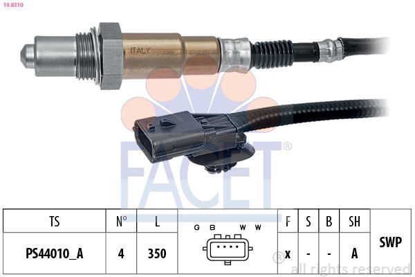 Oksijen (Lambda) Sensörü  Renault Kadjar (06.2015->)  MAGNETI MARELLI 259000624000