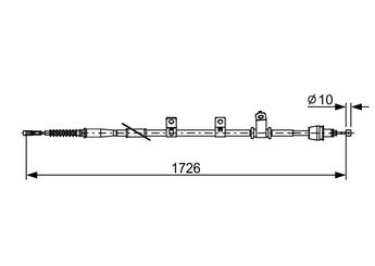 El Fren Teli Arka Sol BOSCH 1 987 482 618  597603W200 597602S200 59760 2S200 59760 3W200