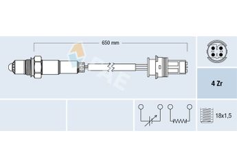 Oksijen (Lambda) Sensörü  FAE 77278  11787503441 11 787 503 441 11787518495 11 787 518 495 11783413463 11 783 413 463 15401017 001 540 10 17 SG1155 SG-1155 A0015401017 A 001 540 10 17 0015401017