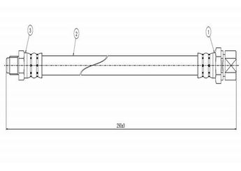 Fren Hortumu Arka Sağ veya Sol CAVO C800 101A  476611775A