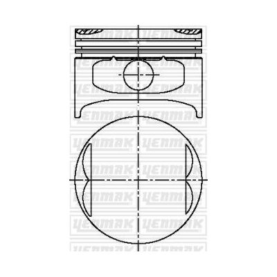 Piston (86.50MM-0.50)  KING PISTON 18-2510413