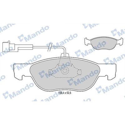 Fren Disk Balata Ön Alfa Romeo 145 (1994->)  MANDO MBF015355