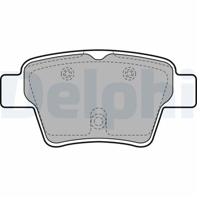 Fren Disk Balata Arka Peugeot 307 Break / SW (S1)(04.2002->06.2005)  DELPHI LP1926