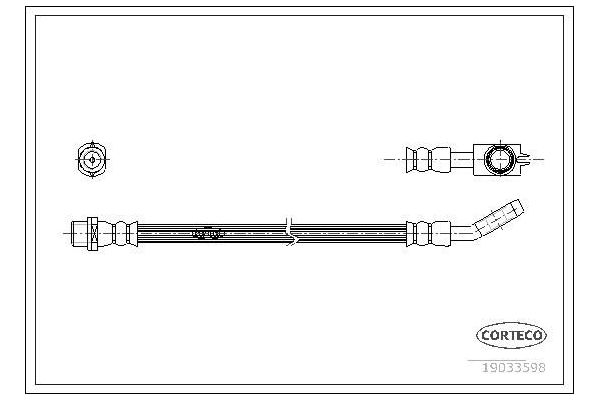 Fren Hortumu Arka Sağ veya Sol Audi A4 Avant (B5)(11.1994->)  MGA 511333