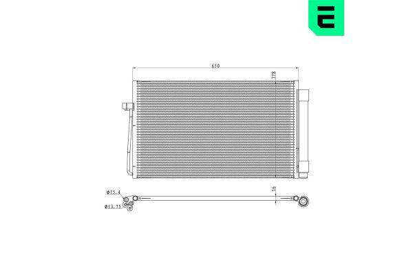 Klima Radyatörü  BMW 5 Serisi Sedan (E60)(2003->)  ERA 667368