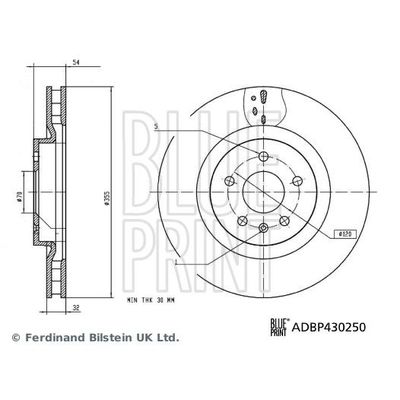 Fren Disk Ayna Ön Sağ ve Sol BLUE PRINT ADBP430250