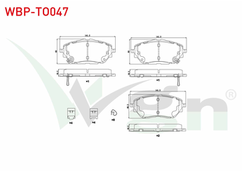 Fren Disk Balata Ön WGN WBP-TO047  
