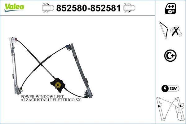 Cam Krikosu Ön Sol VALEO 852580