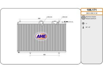 Su Radyatörü  PSA ORJINAL 1330T3  1330T3 1330P1 1330P7 133360 133364 96455869 9645610280 9649815280