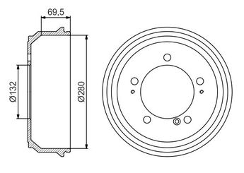 Kampana Arka Sağ veya Sol BOSCH 0 986 477 169  7700302145 4500099 45 00 099 9160399 91 60 399 77 00 302 145