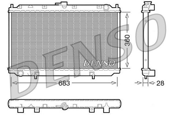 Su Radyatörü  DENSO DRM46010