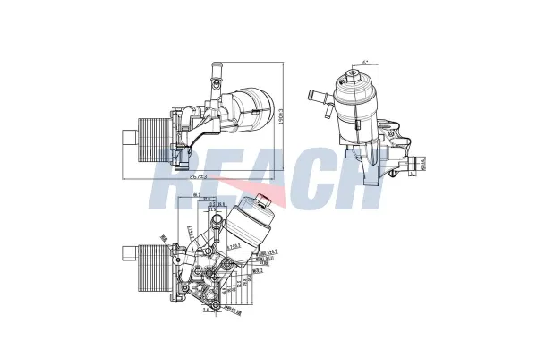 Motor Yağ Soğutucu  Opel Meriva B (03.2010->)  MAHER 23079