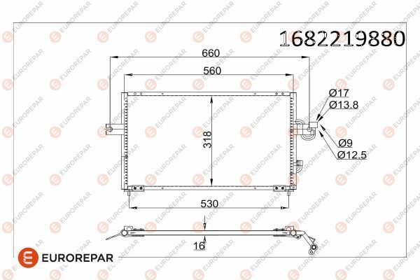 Klima Radyatörü  Hyundai Accent (X3)(1998->)  EUROREPAR 1682219880