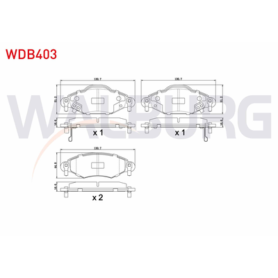 Fren Disk Balata Ön WALBURG WDB403