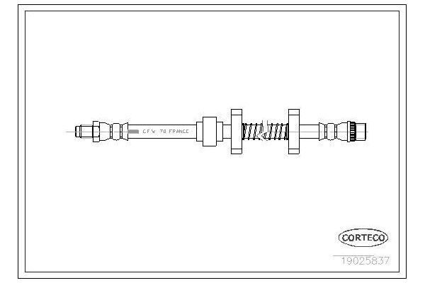Fren Hortumu Ön Sağ veya Sol Citroen XM 5 Kapı (10.1989->)  CORTECO 19025837