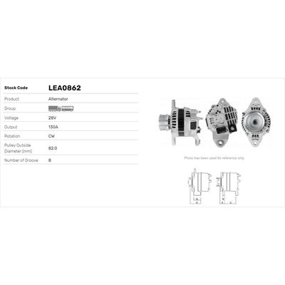 Alternatör  LUCAS ELEKTRIK LEA0862