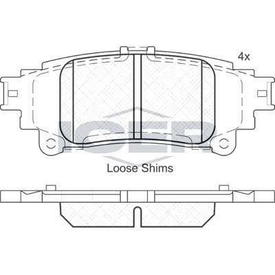 Fren Disk Balata Arka Lexus RC (2014->)  AYD 60624A