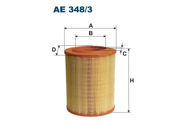 Hava Filtresi  Alfa Romeo Brera (177)(2005->)  FILTRON AE 348/3
