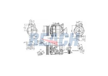 Klima Kompresörü  VALEO 811219  7L5820803A 7P5820803B 7P5820803D 94812601100 948 126 011 00 94812601101 948 126 011 01 7L6820803R