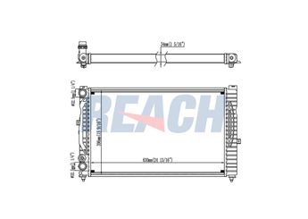 Su Radyatörü  BSG 62-520-015  8D0121251AC 4B0121251G 8D0121251AJ 8D0121251AT 8D0121251BH 8D0121251P 8D0121251Q
