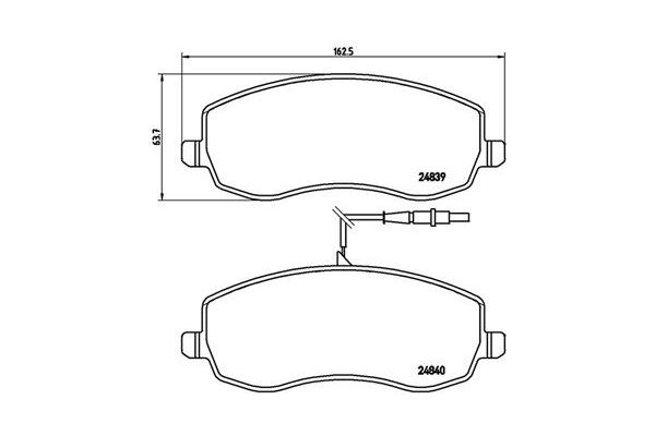 Fren Disk Balata Ön Fiat Ulysse (179)(09.2002->)  MAGNETI MARELLI 363700461104