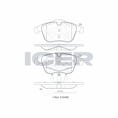 Fren Disk Balata Ön Citroen C5 Tourer (04.2008->)  OTOZONE FDO4008-R