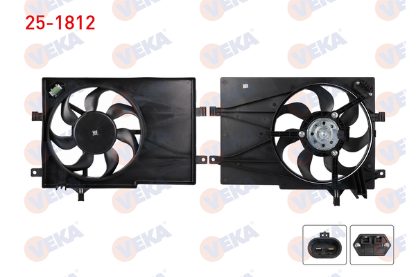 Radyatör Fan ve Motoru  VEKA 25-1812