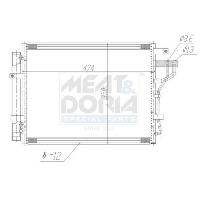 Klima Radyatörü  Kia Picanto (TA)(2011->)  BOSCH 1 986 AD2 275