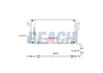 Klima Radyatörü  VEKA 43-3323  6455V8 6455.V8