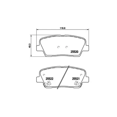 Fren Disk Balata Arka Volvo Serisi 460 (1989->)  MAGNETI MARELLI 363700430063