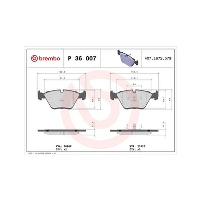 Fren Disk Balata Ön Jaguar XK (XK8/XKR) Cabriolet (X100)(10.1996->)  MAGNETI MARELLI 363700436007