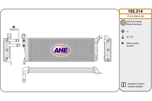 Su Radyatörü  Volkswagen T6.1 Transporter P.Van (SH)(07.2019->2024)  ORİS BFI049016