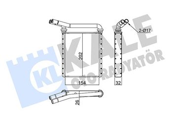 Kalorifer Radyatörü  ORİS KTO011022  8710742170 8710702150 87107-02150 87107-42170