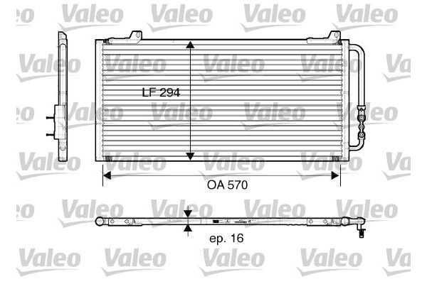 Klima Radyatörü  MG Rover MG ZS (2001->)  VALEO 816921