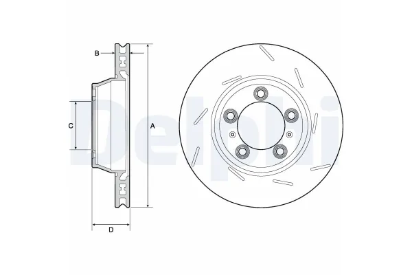 Fren Disk Ayna Arka Sağ Porsche 911 (Typ 996)(1997->)  DELPHI BG9165C