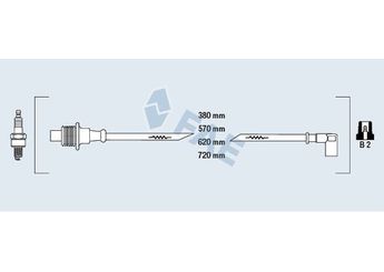 Buji Kablosu  DODUCO 7862  5967L7 69099747 96094933 96.094.933 96099747 96.099.747 9609493380 5967L0 5967.L0 5967.L7