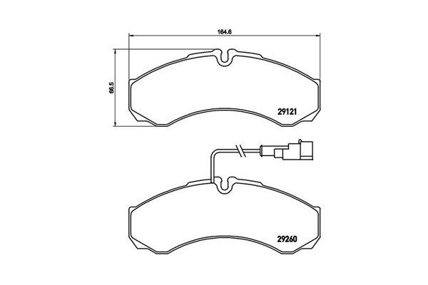 Fren Disk Balata Arka Iveco Daily P.Van (2011->)  MAGNETI MARELLI 363700456069