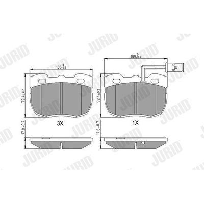 Fren Disk Balata Ön JURID 571439J