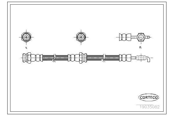 Fren Hortumu Ön Sağ veya Sol SVAC 20-0190