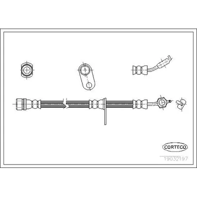 Fren Hortumu Ön Sağ Toyota Carina (T19)(1995->)  CORTECO 19032197