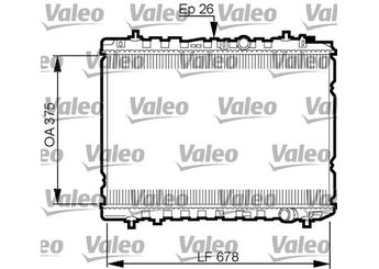 Su Radyatörü  VALEO 735526  253102F300 25310-2F-300