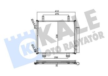Klima Radyatörü  KALE 354040  354040 276504A00D 276504A00H 9531068K00 95310M68K00 95310M68K10 95310M68K10000